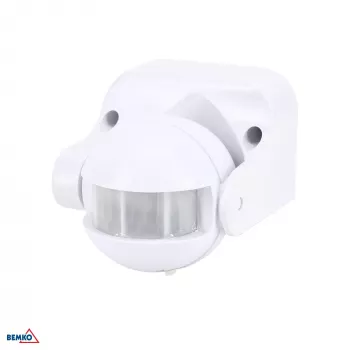 BEMKO PIR mozgásérzékelő 1200W 180° fehér
