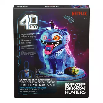 SPINMASTER 4D Build - K-Pop Demon Hunters - Derpy Tiger és Sussie Bird 3D kirakó modellkészlet