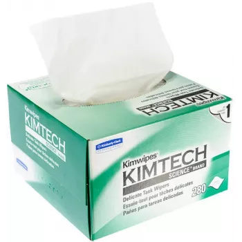 KIMBERLY-CLARK KIMTECH SCIENCE Delicate Task törlőkendők, 280 kendő dobozonként, fehér, 1 rétegű, szöszmentes, adagolódoboz