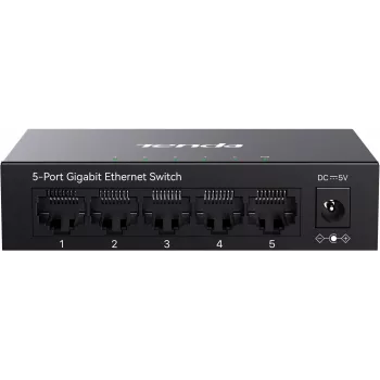 Tenda TEG1005M 5 portos Gigabit Ethernet switch asztali műanyag ventilátor nélküli