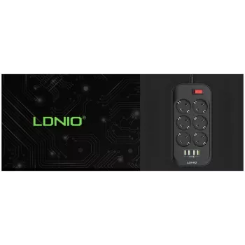 LDNIO SE6403 elosztó, 6 aljzat + 4 USB