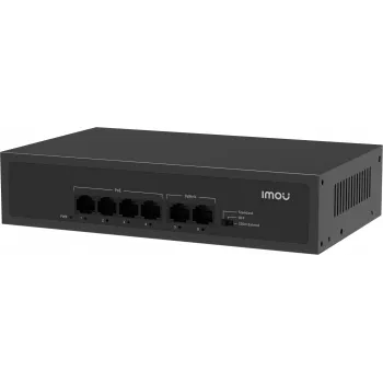 Imou SF106P 6 portos PoE+ switch (4x PoE, 2x uplink, 60W keret)