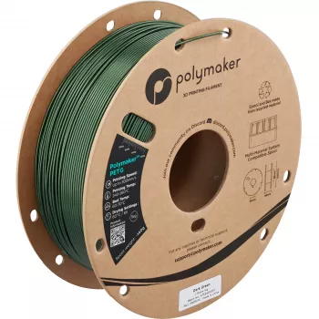 Polymaker PETG 3D nyomtató filament, 1,75 mm, 1 kg, sötétzöld (PB05016)