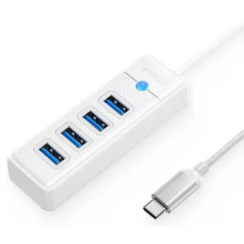 ORICO PW4U-C3-015-WH-EP USB-C hub 4x USB-A 3.2 Gen 1, fehér