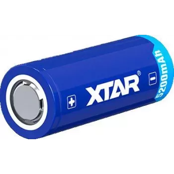 XTAR 26650 3,7 V 5200 mAh védett Li-Ion akkumulátor (Button Top)