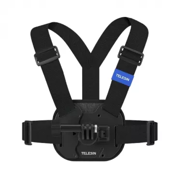 TELESIN mellkasi heveder Insta360 GoPro SJCAM DJI Xiaomi akciókamerákhoz - fekete