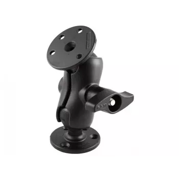 RAM MOUNTS rövid dupla csuklós kar 2x D méret 2,25 inch golyós kerek lemezalappal 3,68 inch