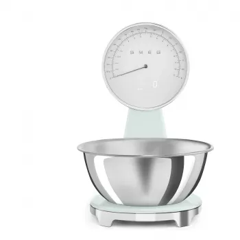 SMEG analóg és digitális konyhai mérleg pasztellzöld KSF01PGWW