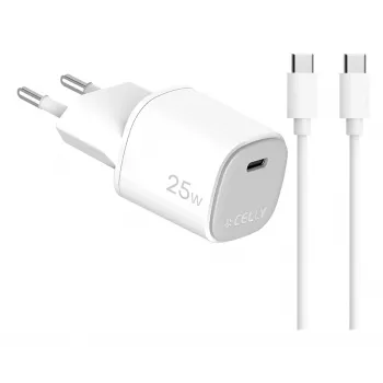 CELLY UP TC 1 USB-C 25W + C-C kábel