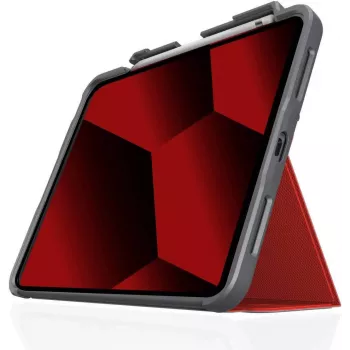 STM Dux Plus tok Apple iPad 10,9 inch (10. generáció, 2022) – piros/átlátszó – ömlesztett