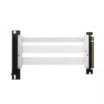 Corsair Premium PCIe 5.0 riser kábel, 175 mm, x16 interfész - fehér