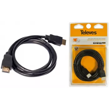 Televes HDMI 2.0 kábel 1,5m 4K fekete