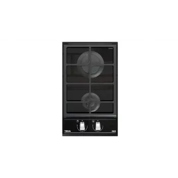 TEKA GAS HOB GZC 32300 XBC BK (E4) - 2 égős beépíthető gázfőzőlap öntöttvas rácsokkal, fekete