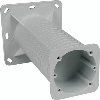 KOPOS KEZ_KB elektromos szerelődoboz hőszigetelt homlokzatokhoz, 120x120mm, szürke/narancssárga