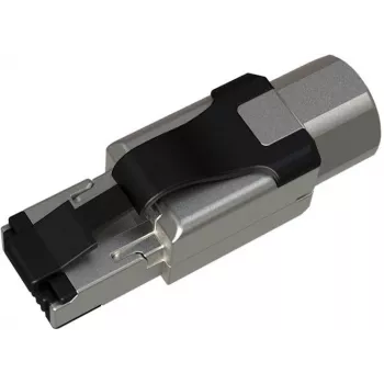 SOLARIX ipari RJ45 Cat.6A STP szerszám nélküli csatlakozó, 1 darab, fekete/ezüst