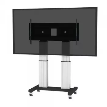 NEOMOUNTS NEWSTAR motoros mobil padlóállvány 70-120 inch képernyőkhöz, VESA 300x200 - 1200x600, ezüst