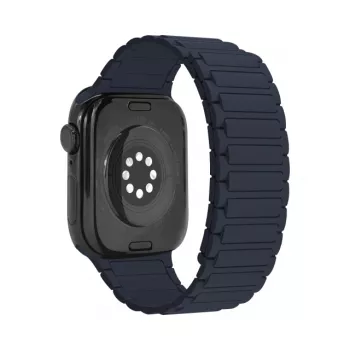 Mobilize szilikon óraszíj - mágneses - Apple 42/44/45/49mm-hez - kék
