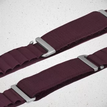 Mobilize Nylon Watch Band - Alpine - Titanium Connector - Apple 38/40/41mm-hez - Bordeaux