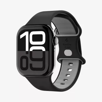 Spigen Nano Pop óraszíj Apple Watch 6/7/8/9/10/11/SE/SE 3-hoz (40/41/42 mm) fekete