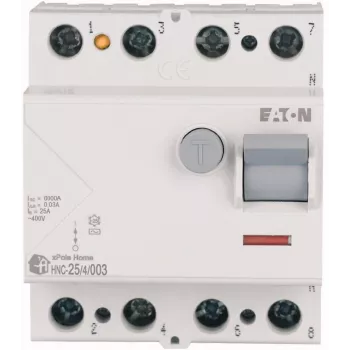 EATON hibaáram-védőkapcsoló 25A 4P 4M 30mA AC 6kA