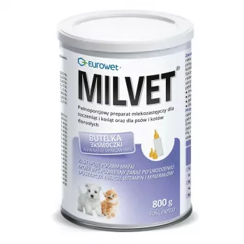 EUROWET Milvet tejpótló kutyáknak és macskáknak - 800g
