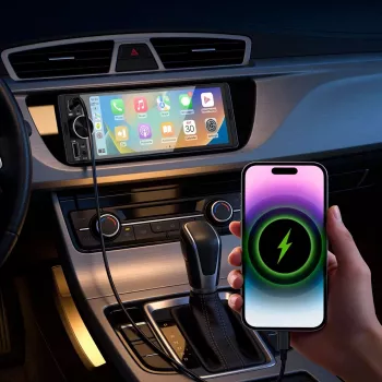 KRUGER & MATZ KM2016 1DIN autórádió Apple CarPlay és Android Auto támogatással, 7 inch LCD érintőképernyő, Bluetooth 5.0, FM/AM tuner, 4x45W