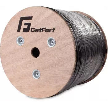 GETFORT PREMIUM Cat.5e U/UTP kültéri UV-álló tömör kábel 500 m fekete