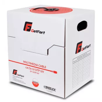 GETFORT Premium Cat.5e U/UTP UV Dry Core kültéri kábel 305 m fekete