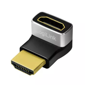 LogiLink AH0007A HDMI adapter, 270° szögben, HDMI Type A dugó–aljzat, 8K/60Hz, 48Gbit/s, HDMI 2.1, fekete