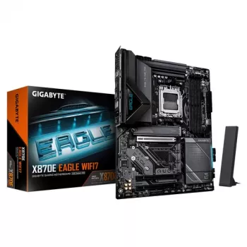 GIGABYTE X870E EAGLE WIFI7 AM5 ATX alaplap, 4x DDR5, HDMI, DP, 4x M.2, USB4, Wi-Fi 7, 5GbE