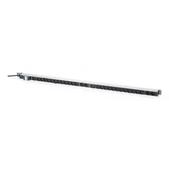 DIGITUS Basic IT PDU, egyfázisú 32A, 24 x C13, 2 x C19, 4 x Schuko, 3 m kábel, IEC 60309 32A dugó