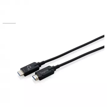 DIGITUS Armored HDMI 2.1 Active Optical kábel, 8K UHD, 20 m, fekete