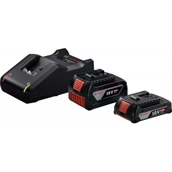 Starter készlet 18V (GBA 18V 4.0/2.0Ah + GAL 18V-40 Professional) (fekete, 2x Li-Ion akkumulátor, AMPShare Alliance)