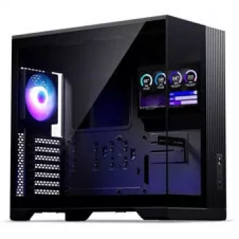 Phanteks XT V5 LCD midi-tower PC-ház, ATX, 7 inch LCD, edzett üveg - fekete