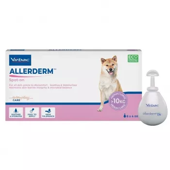Virbac Allerderm Spot-On kutyáknak - a bőrbarrier dermatológiai támogatása, 6 pipetta x 4 ml