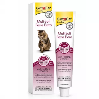 GimCat Malt-Soft Paste Extra - szőrgolyó elleni paszta macskáknak, 100g