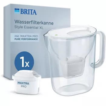 BRITA Style Essential XL fehér vízszűrő kancsó MAXTRA PRO Pure Performance szűrőbetéttel