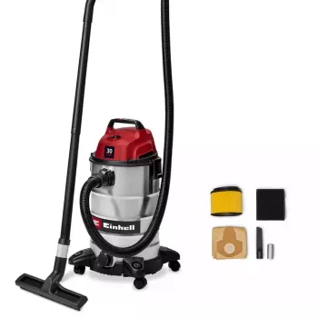 Einhell TC-VC 3055 S 30 l nedves és száraz porszívó, 950 W, rozsdamentes tartály, fúvófunkció