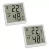 TFA 30.5059.02.02 digitális thermo-higrométer készlet 2 darab, fehér/ezüst