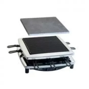 Steba RC 3 Plus króm raclette-grill természetes kőlappal - 8 személy, 1400W, króm