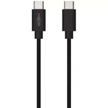 ANSMANN USB-C – USB-C adat- és töltőkábel 2m fekete 60W PD