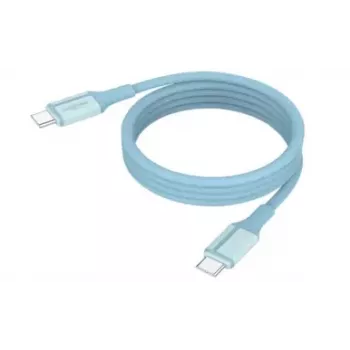 ANSMANN mágneses USB-C szilikonkábel 120 cm kék