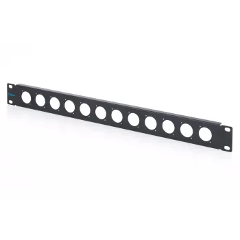 DIGITUS 1U rack vakpanel 12 D-Sub modulhoz, 19 inch, fekete