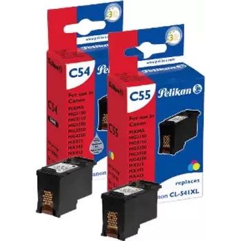 Pelikan utántöltő tinta készlet Canon PG-540XL/CL-541XL-hez (fekete, cián, bíbor, sárga, 4x20 ml)