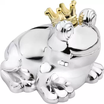 Zilverstad takarékpersely Froschkönig ezüst patinavédett 6144261