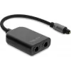 Delock S/PDIF TOSLINK Splitter 1 In 2 Out