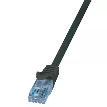 LogiLink Cat.6A U/UTP patch kábel, 10m, fekete, LSZH, 10Gbps