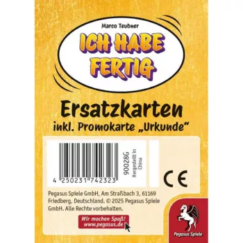PEGASUS Ich habe fertig – pótkártyák promóciós igazolvánnyal (kiegészítő)