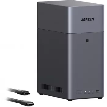 UGREEN DH2300 csomag 2x Seagate IronWolf NAS 4TB CMR (fekete)