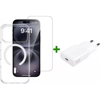 4SMARTS 3 az 1-ben prémium kezdőszett Apple iPhone 18 Pro / 17 Pro MagSafe készülékhez
